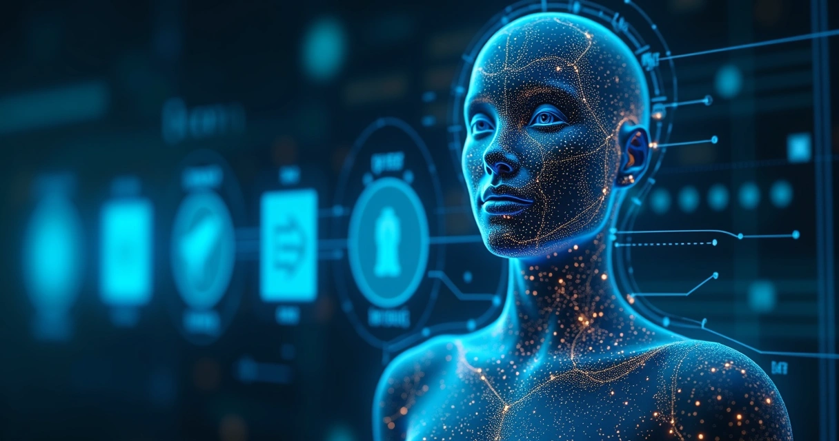 Interface mostrando integração de IA com ERP e CRM