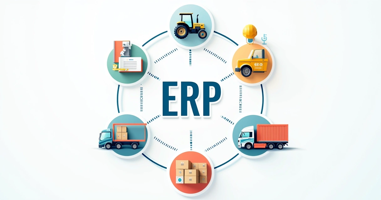 Exemplo visual de diversos segmentos no ERP Totvs